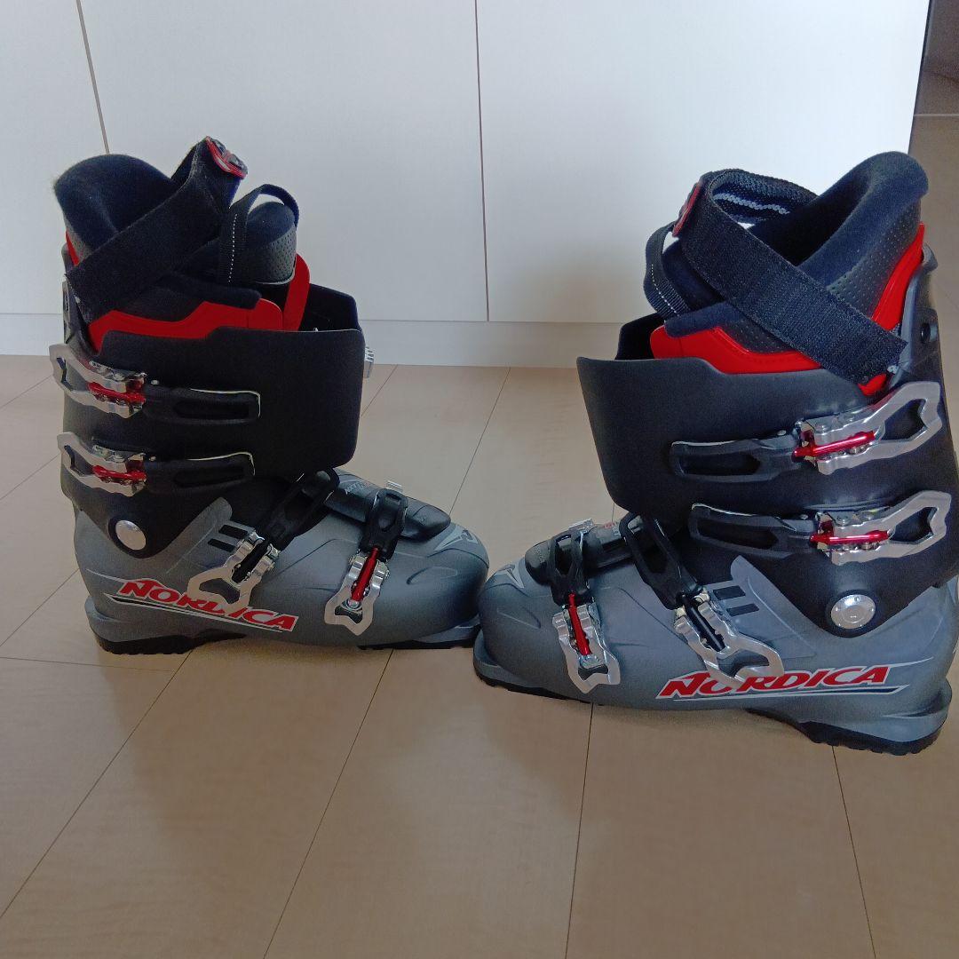 再値下げ★Nordica 男性用スキーブーツ サイズ26.5 グレー/レッド