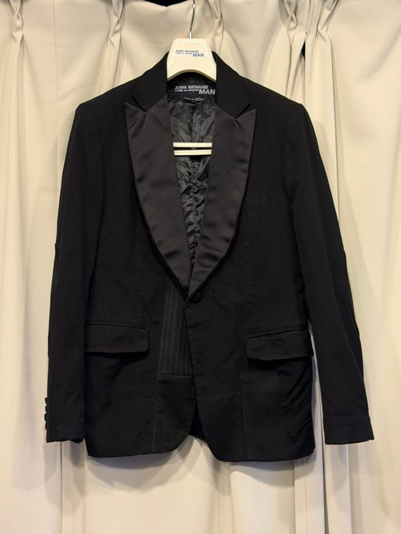 JUNYA WATANABE MAN サテンラペルドパッチワークJK 15aw