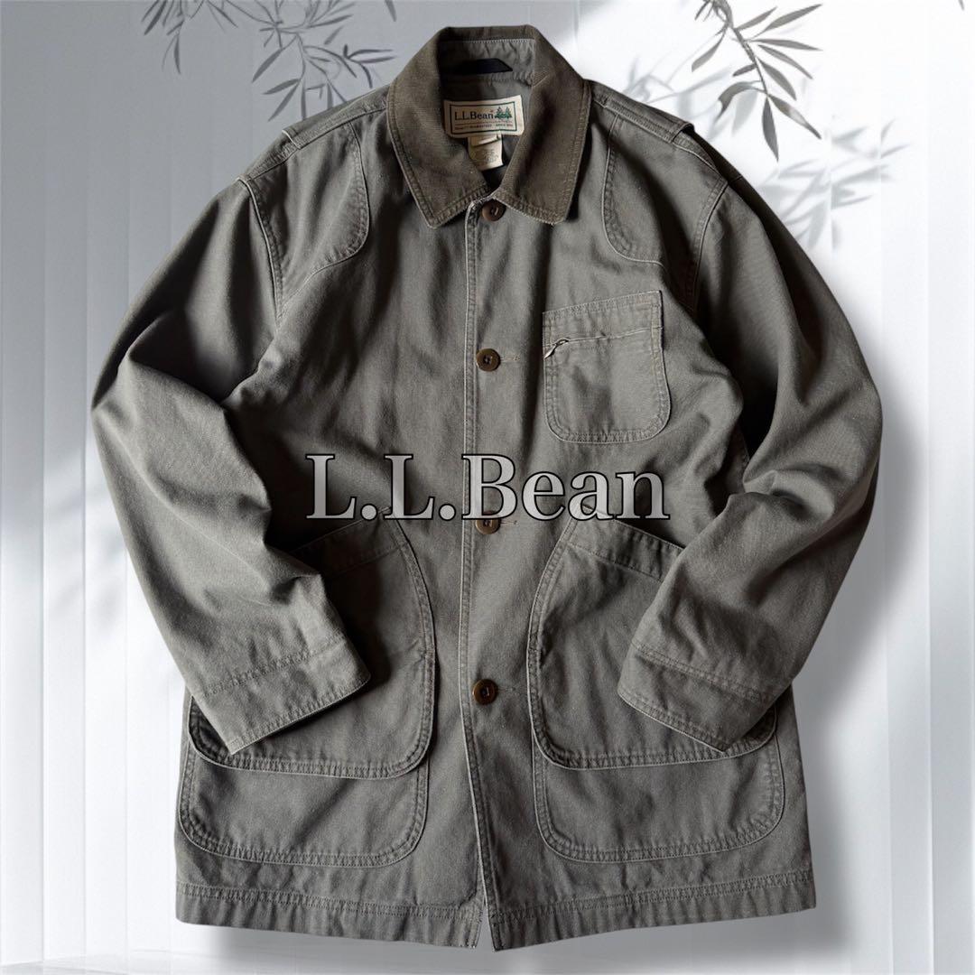 美品✨L.L.Bean ハンティングジャケット XL相当 襟コーデュロイ