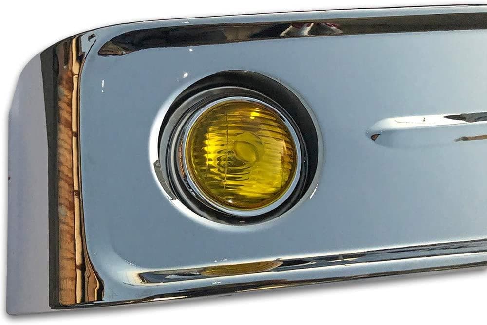 汎用 バス バンパー レトロ オバQ メッキ バンパー 4トン ワイド