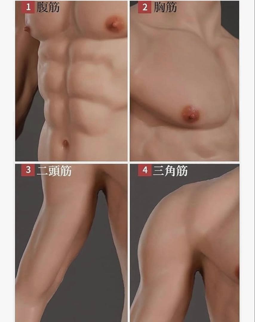 筋肉スーツ シリコン 長袖 S ホワイト