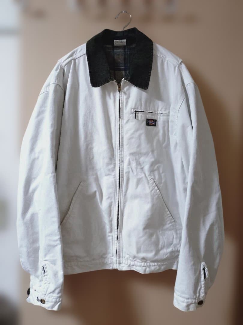 Dickies デトロイトジャケットタイプ ホワイト レア　ブランケット付き