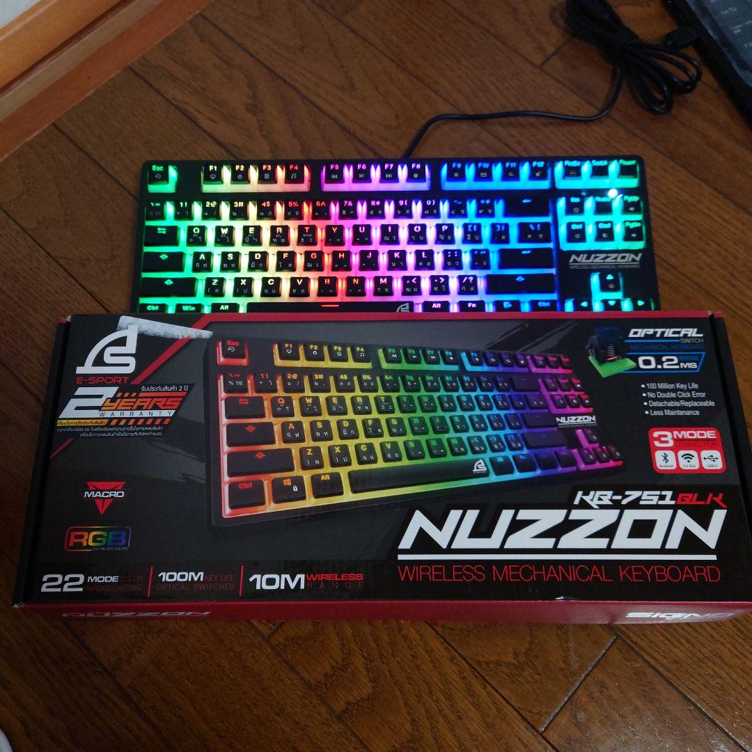 NUZZON KR-751BLK ワイヤレスメカニカルキーボード