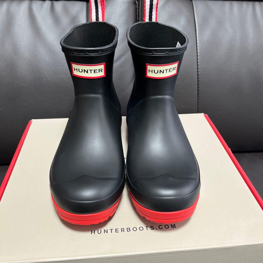 新品　ハンター　HUNTER ブーツ　長靴　黒