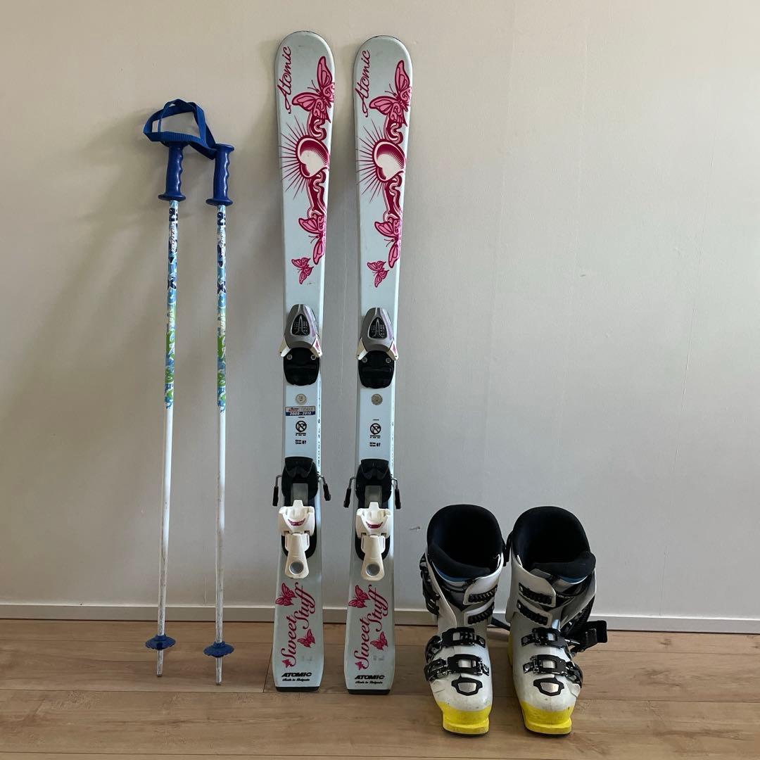 Atomic スキー110cm・ストック&ブーツ22〜23cm 3点セット