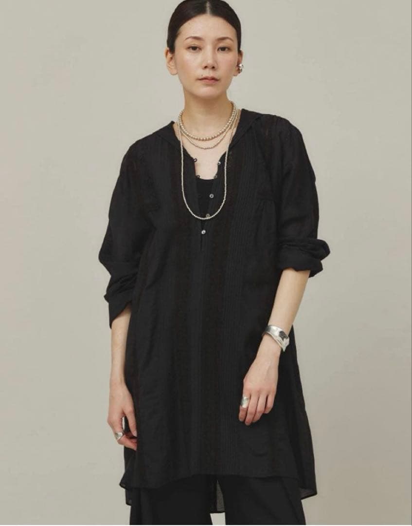 コットンレーヨンチュニック　レース