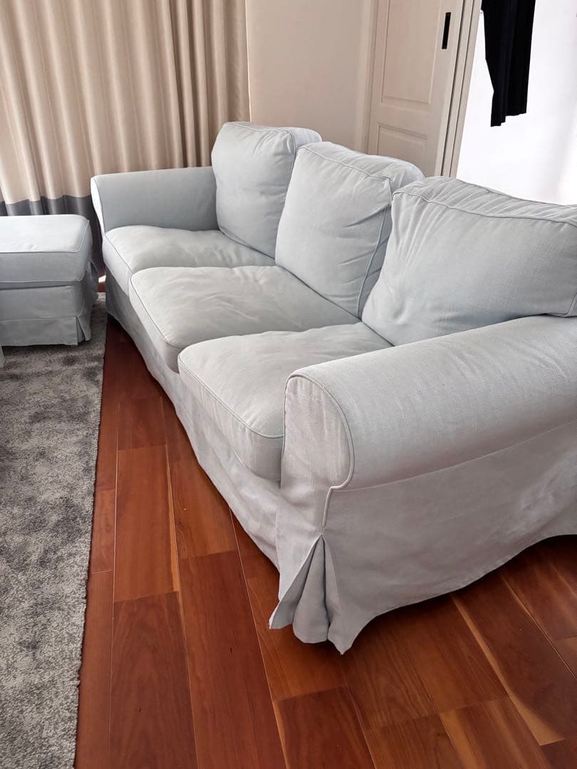 みちお様　IKEA エークトルプ ブルー 3人掛けソファ