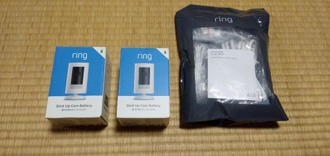 【新品未開封】Ring Stick Up Cam Battery 2個セット