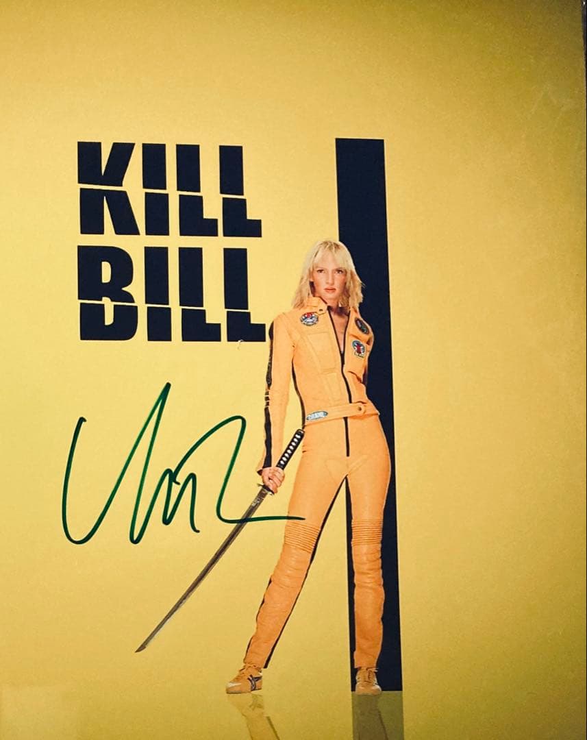 ユマ・サーマン 直筆サイン入り写真【サイズ 20cmX25cm】キル・ビル　s8