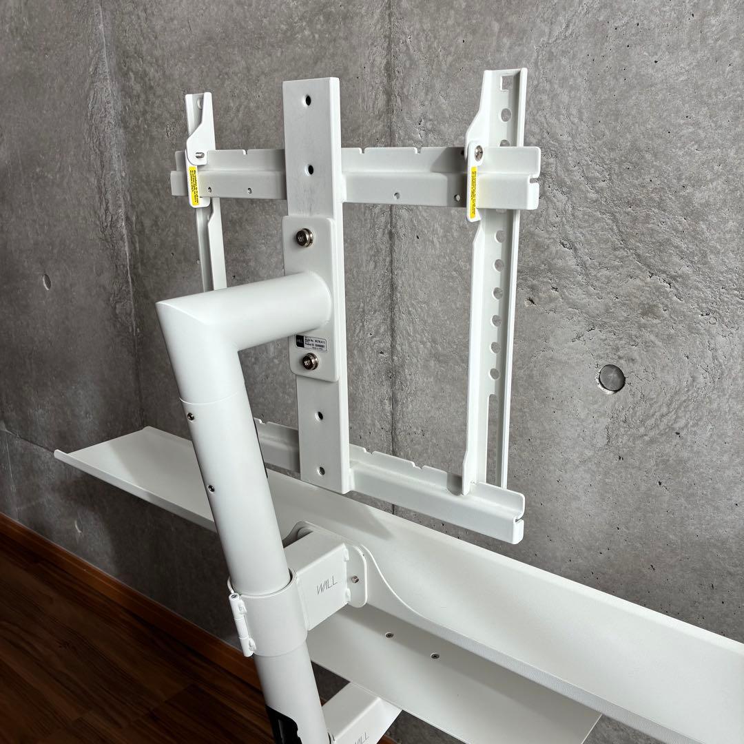 WALL A2 LOW TYPE テレビスタンド 白 キャスター付き