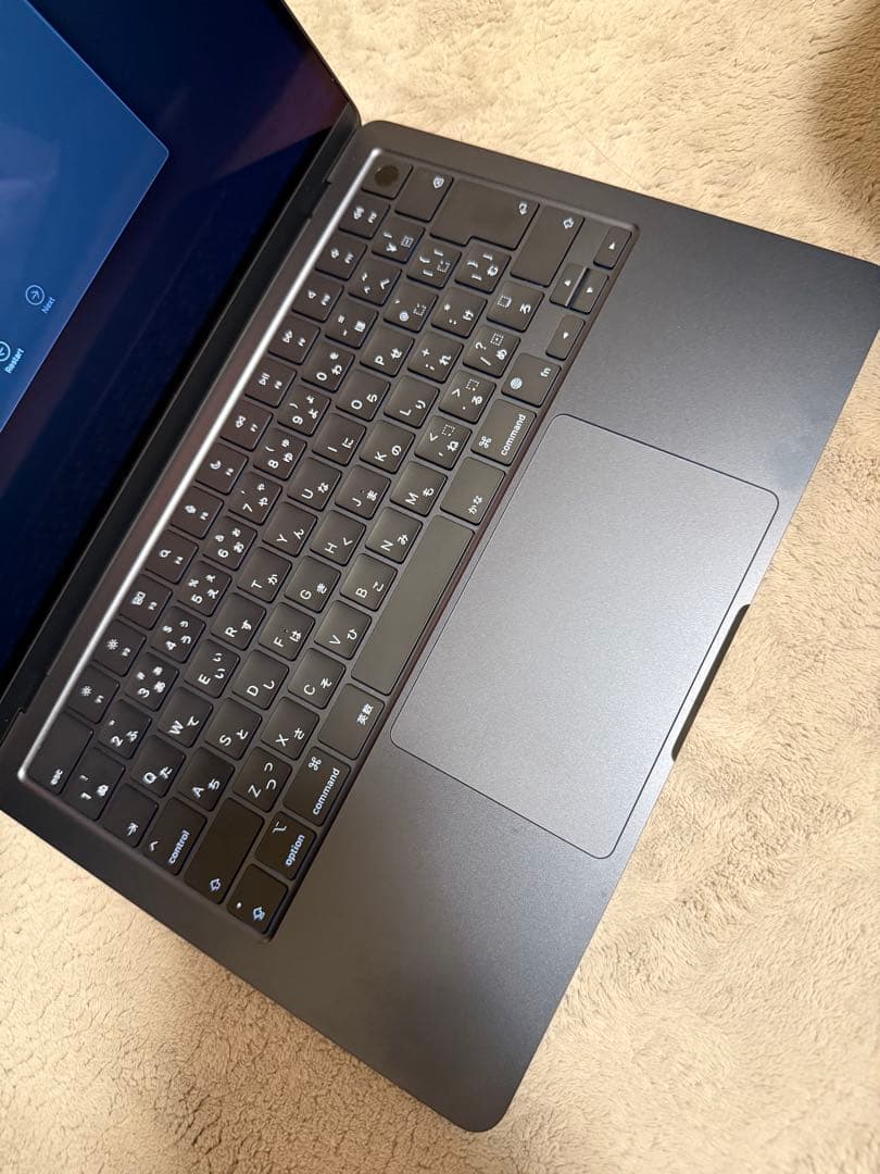 MacBook Air m2 13.6インチミッドナイト8GBSSD 512GB