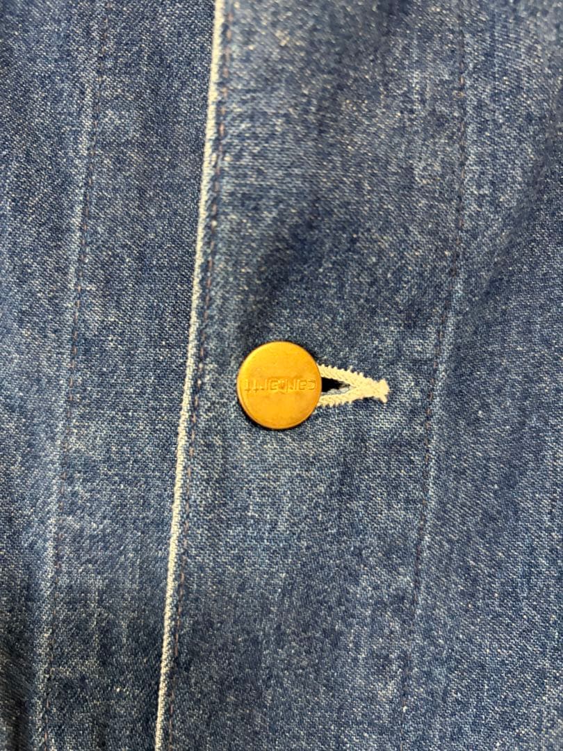 80s USA製 Carhartt カーハート カバーオール チョアコート L