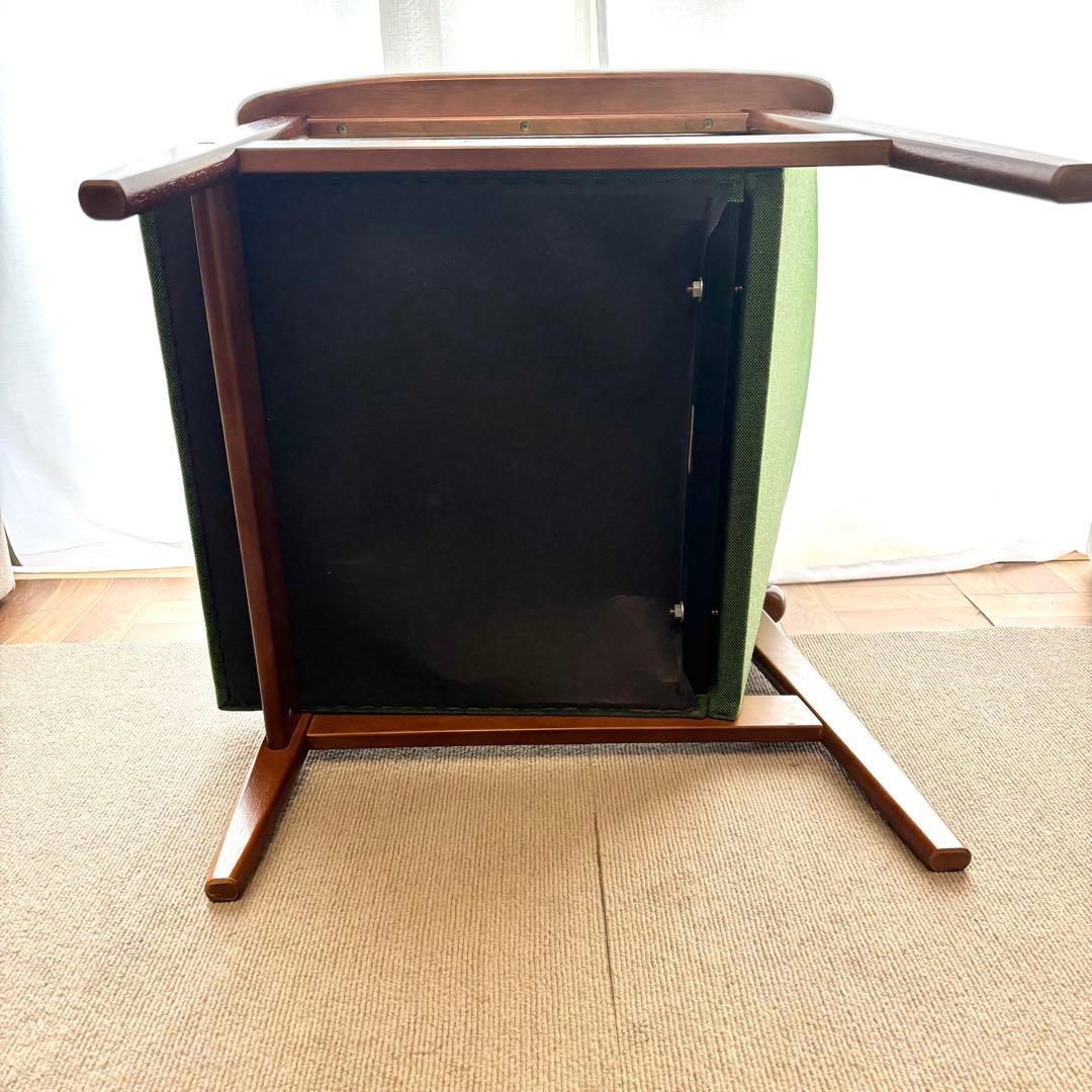 カリモク 60 Kチェア　1人掛け　シングル　ソファ　タープグリーン　緑