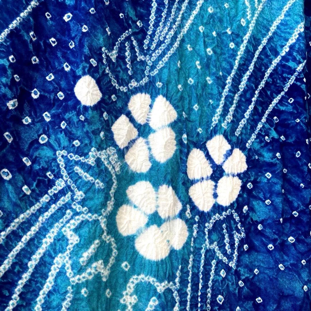 ないち 有松絞り浴衣　身丈160cm 裄70cm 手縫い No.1-23