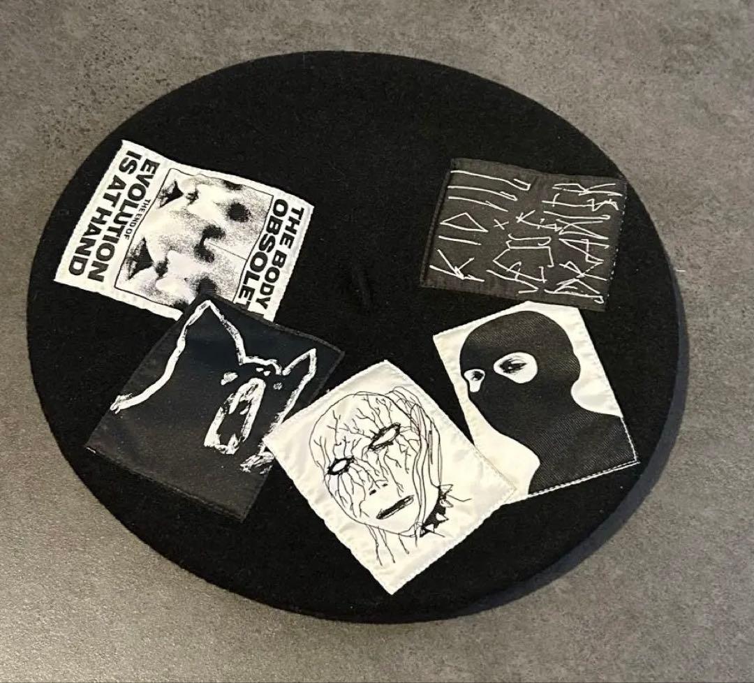 美品　KIDILL CA4LA ベレー帽 ブラック