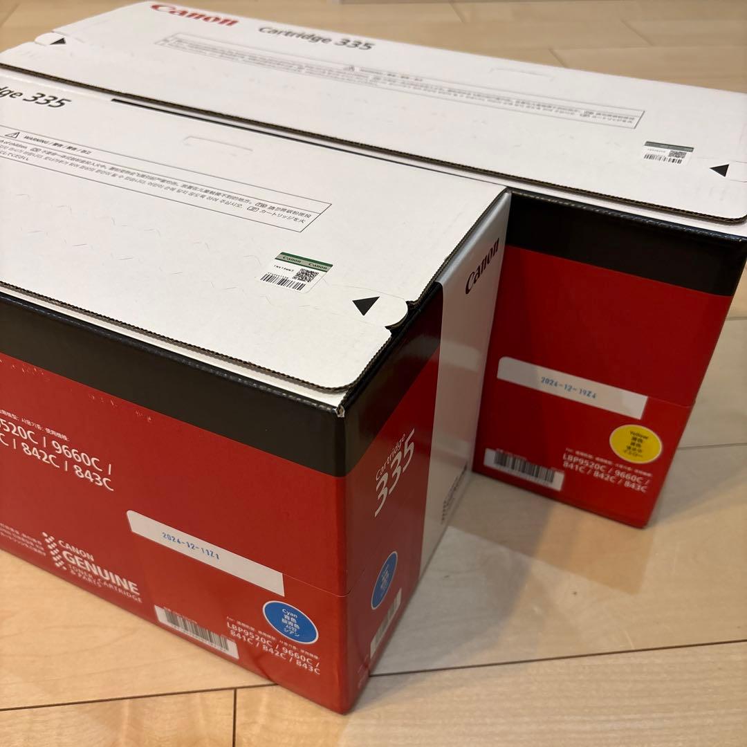 Canon Cartridge 335 トナーカートリッジ シアン　イエロー