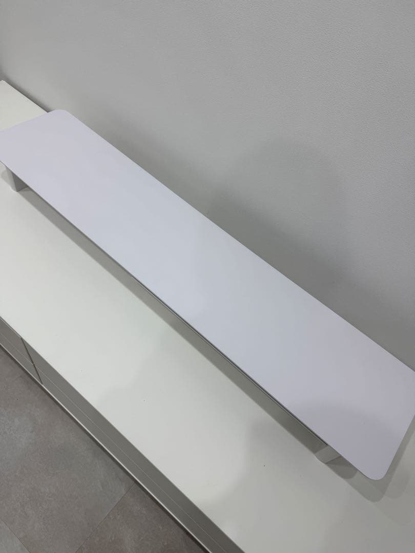 amesoba モニタースタンド デスク MASSIRO (オールホワイト)