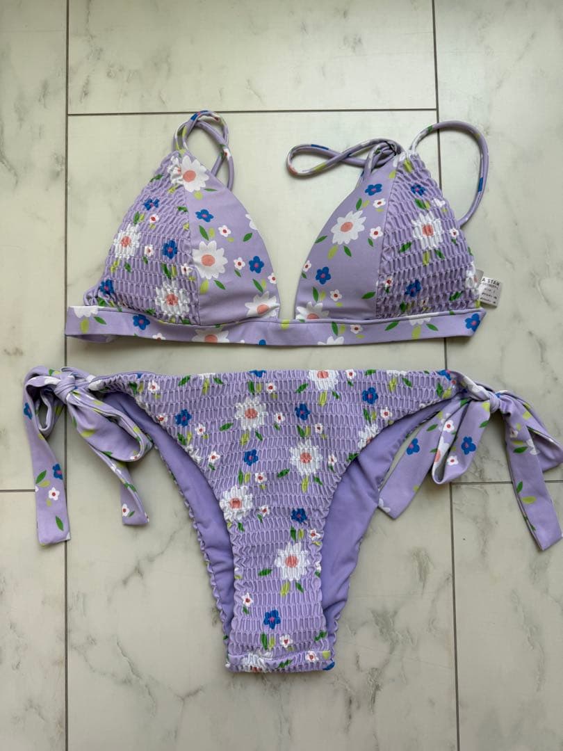 ALEXIA STAM 花柄セパレート水着 L