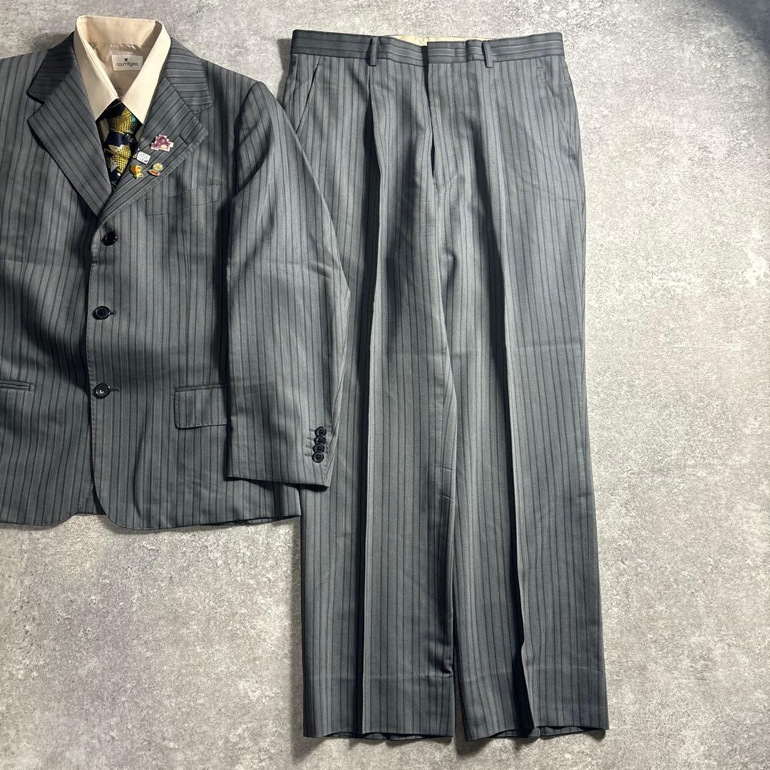 セットアップ ダブルスーツ 成人式 入学式 ピンズ vintage no.132