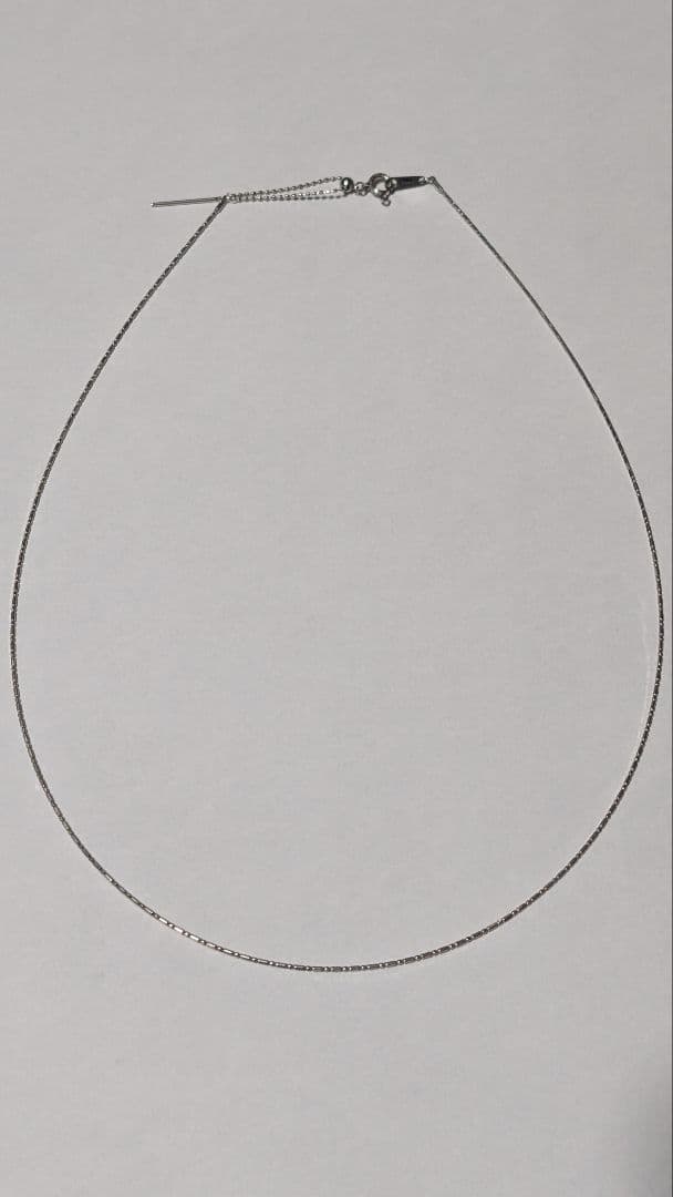 GSTV　K18WG　ショート&テーパーオメガネックレス（形状記憶）