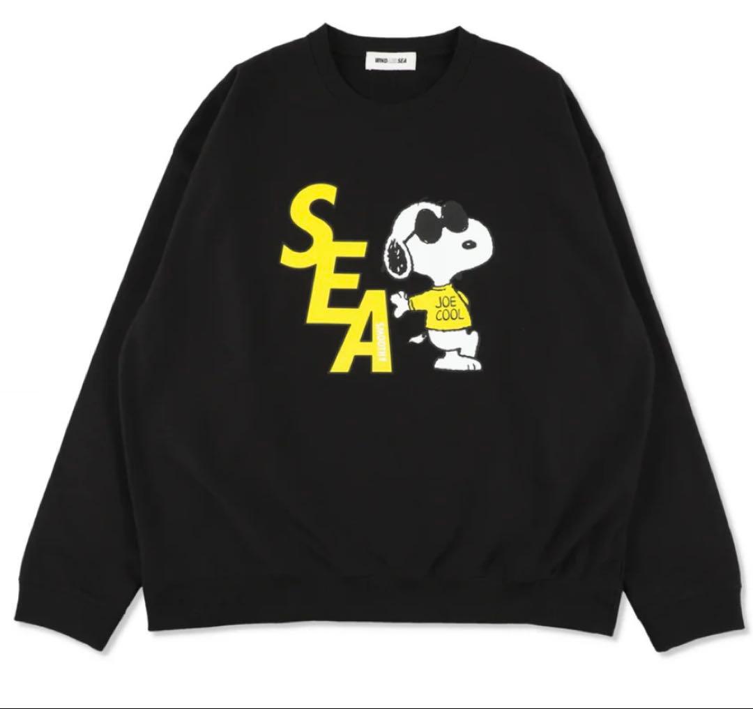 SMOOTHY x WDS Snoopy Crewneck Sweat ブラック
