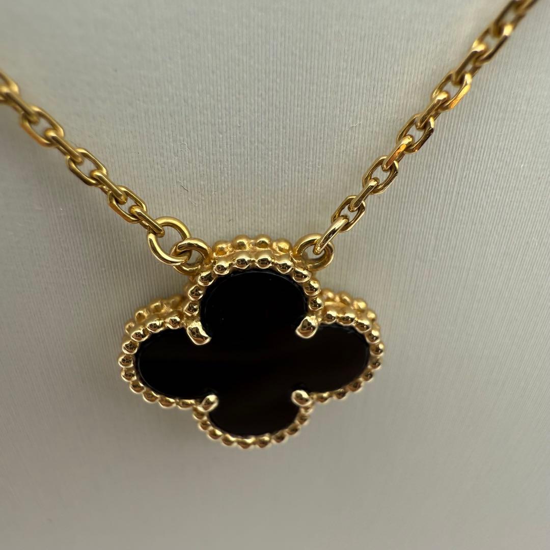 ヴァンクリ ヴィンテージアルハンブラ オニキス ネックレス ブランド