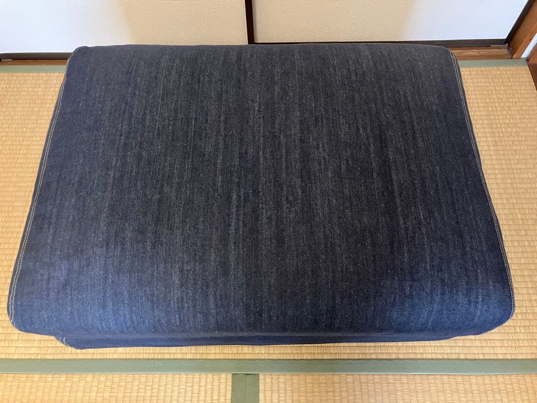 無印良品　オットマン　デニムカバー付き