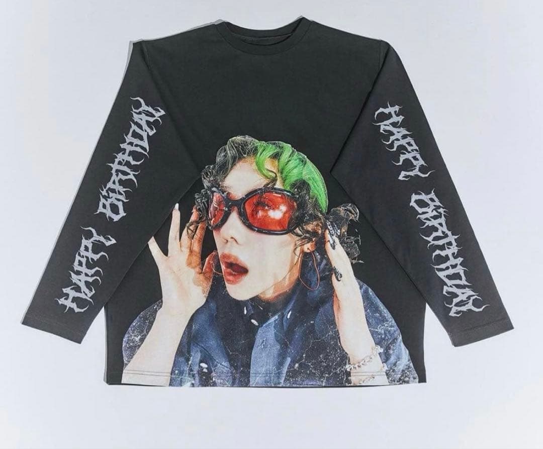 【ヘアピン付き】アールイードット仲里依紗 誕生日 ロングTシャツ