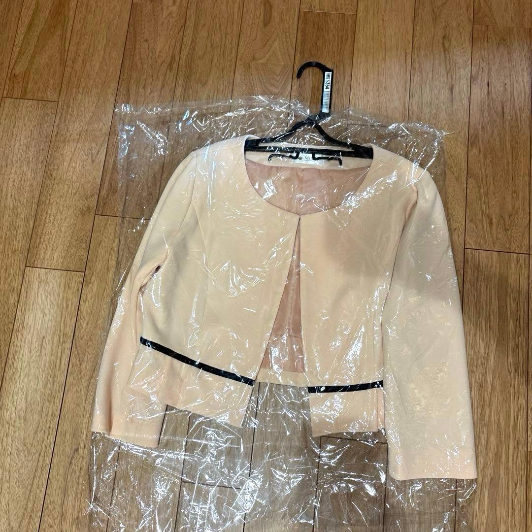 【1回着用美品】【お値下げ】マタニティ　授乳　ミルクティ　セレモニー　スーツ