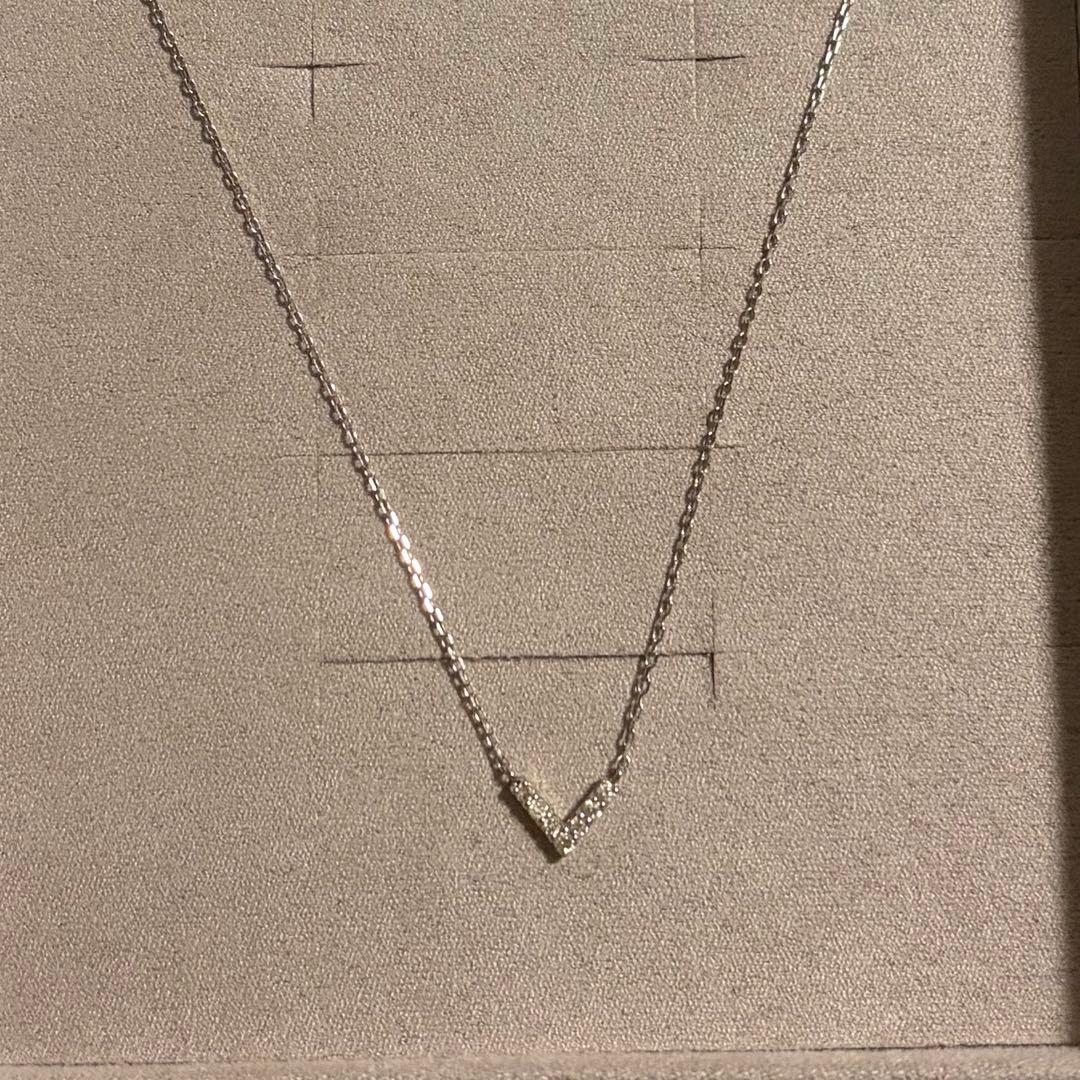 ete レイヤード K10WG ダイヤモンド ネックレス