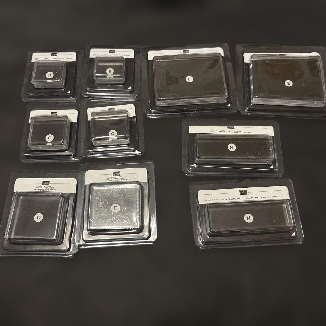 入手困難！　スタンピンアップ　クリアブロック　5種×2=10個セット 未開封