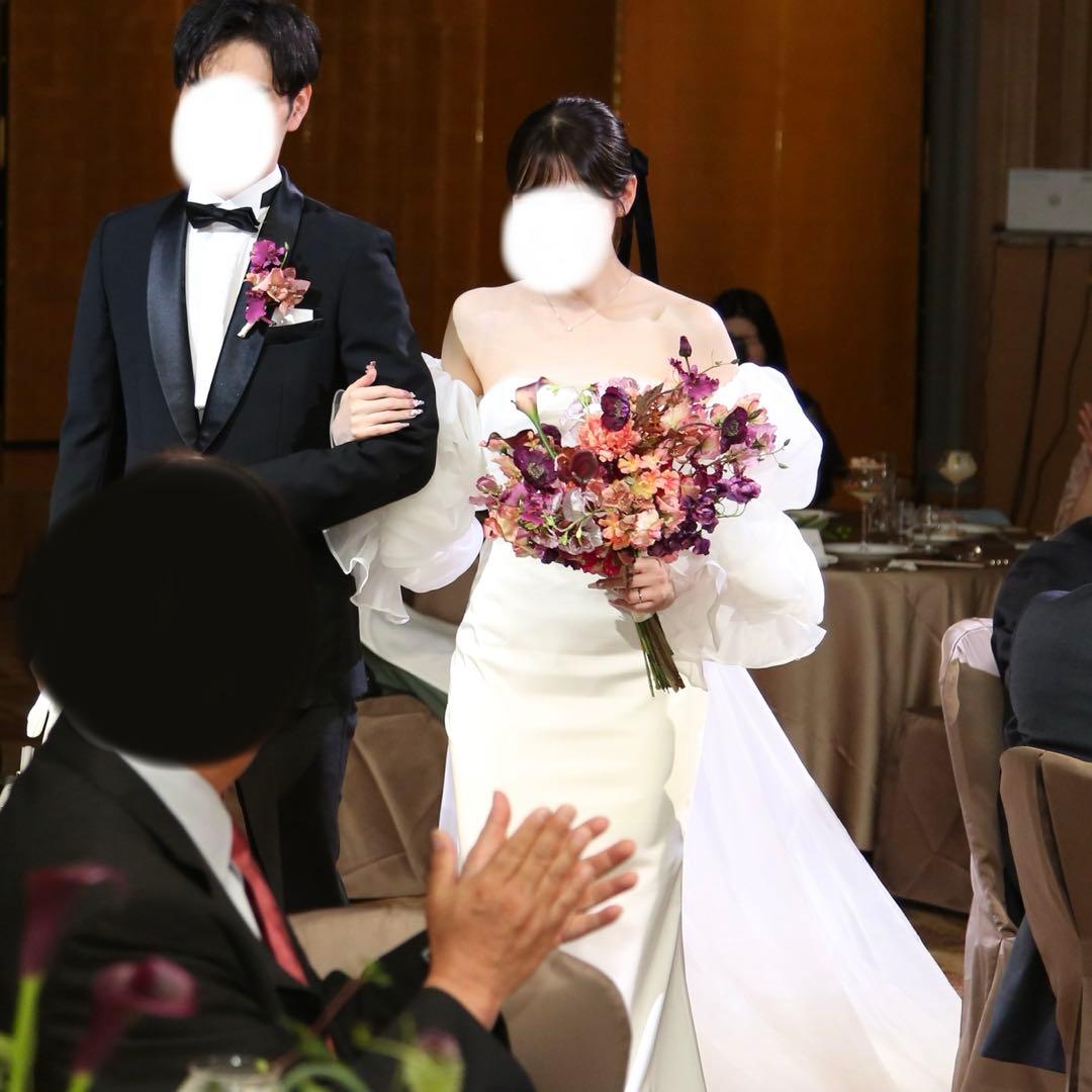 【限定値下げ中】2way ウェディングドレス（ベール付き）