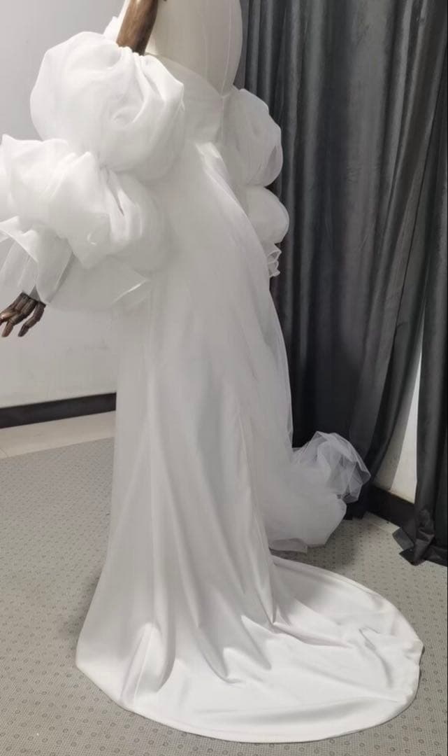 【限定値下げ中】2way ウェディングドレス（ベール付き）