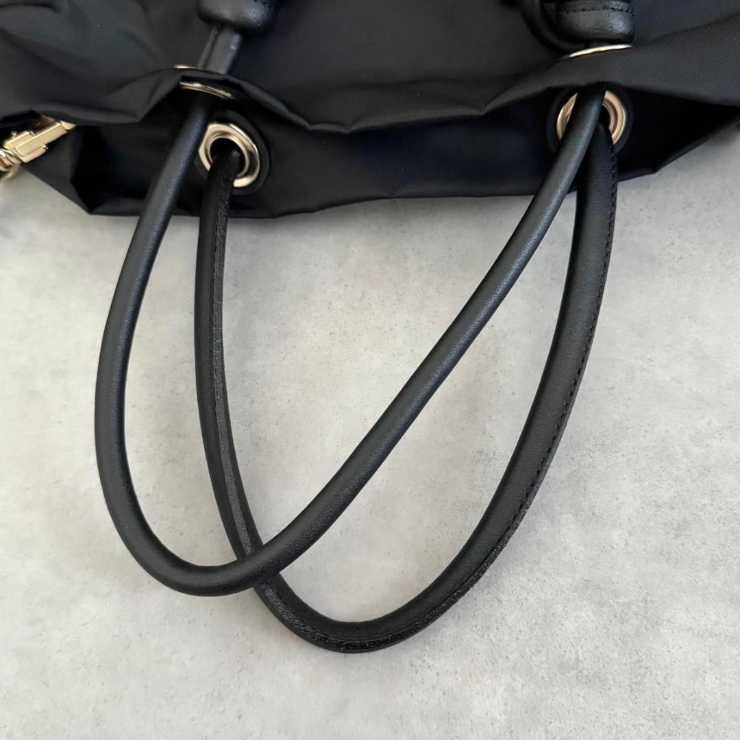 未使用級 VIOLAd’ORO BIANCA トートバッグS 2WAY 黒 軽量