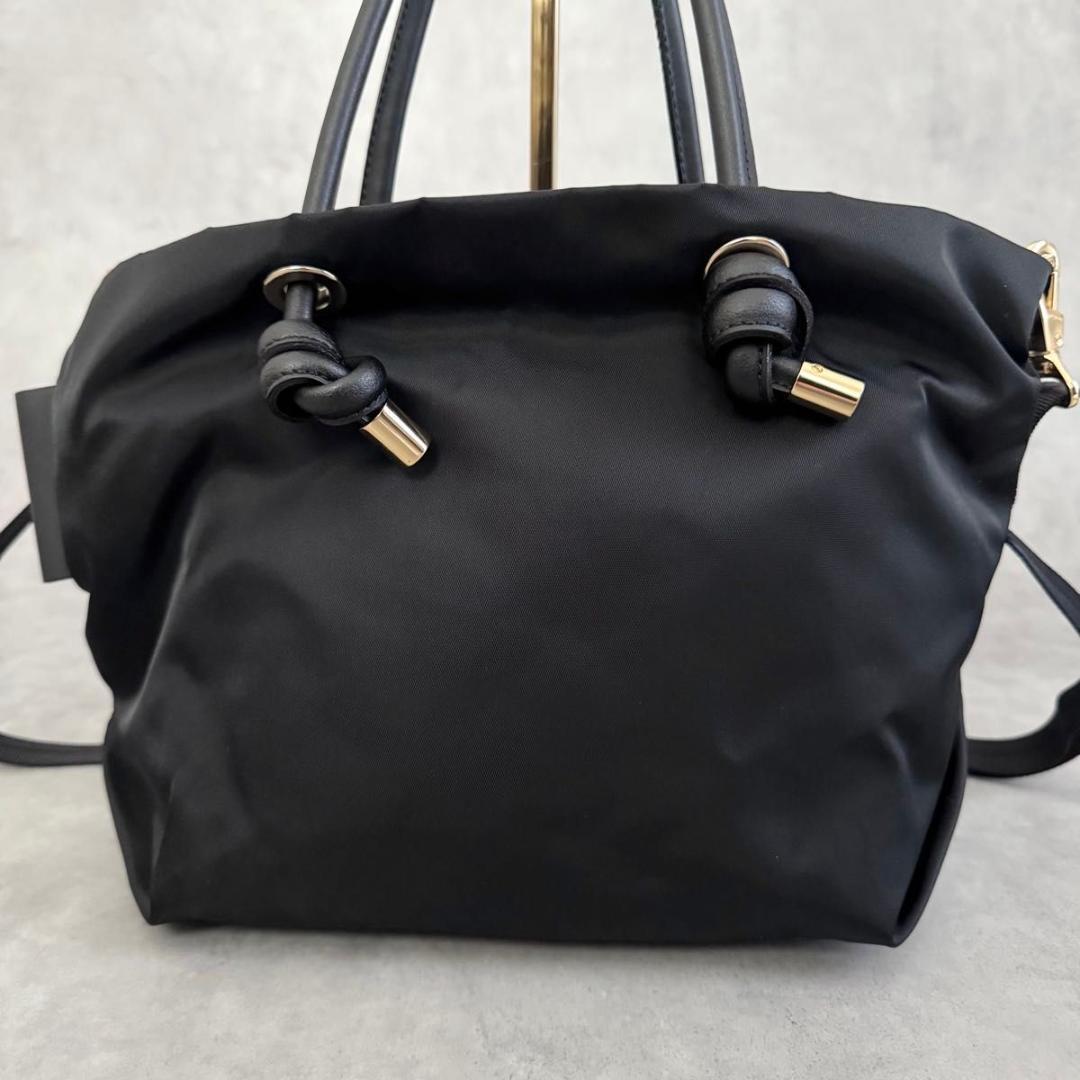 未使用級 VIOLAd’ORO BIANCA トートバッグS 2WAY 黒 軽量