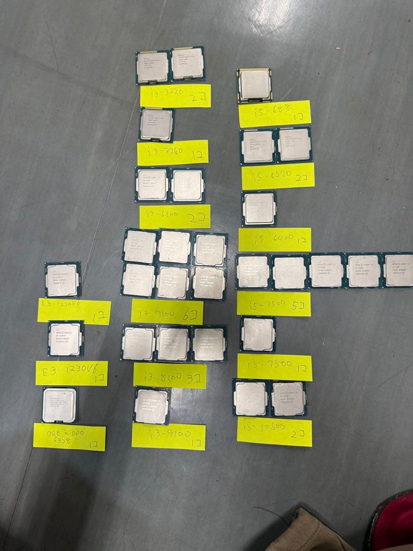 値下げ　お買い得セットCPU 30個i5 i3多数
