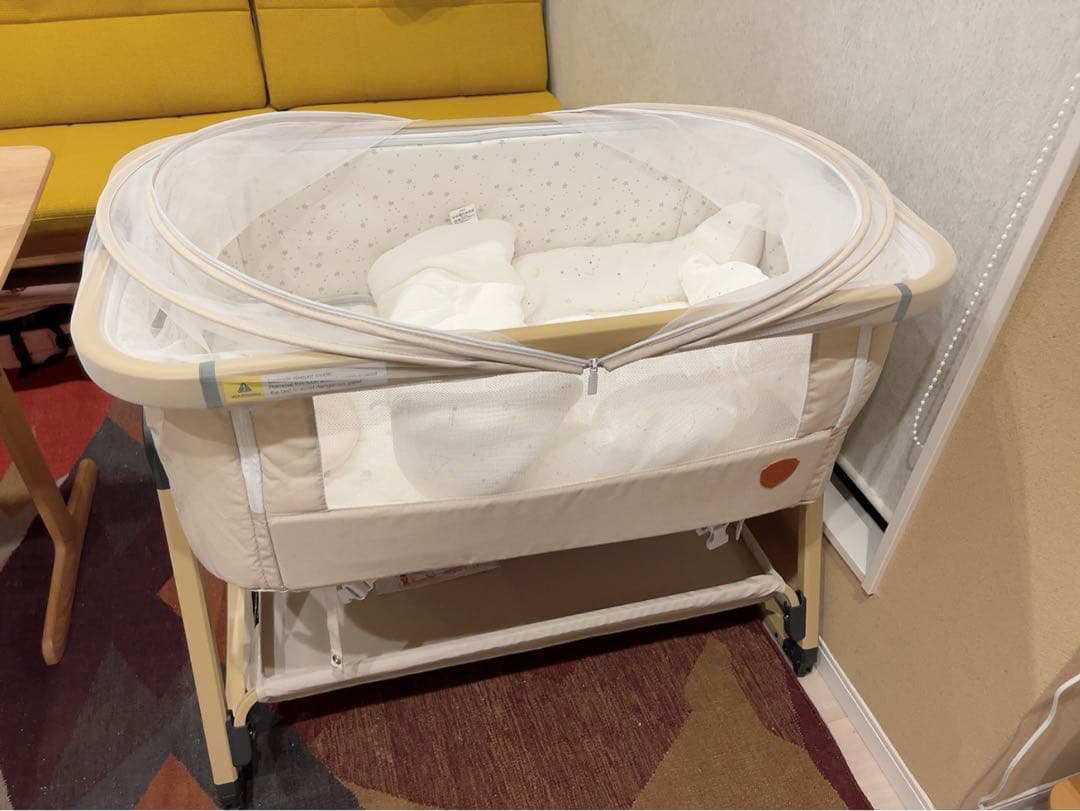 hzdmj ベビーベッド　2023年型　ベージュ