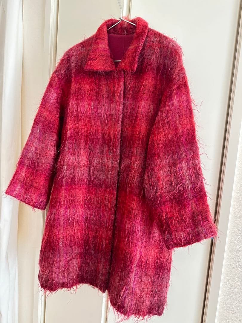 vintage モヘア　コート　アウター　古着コート　ジャケット