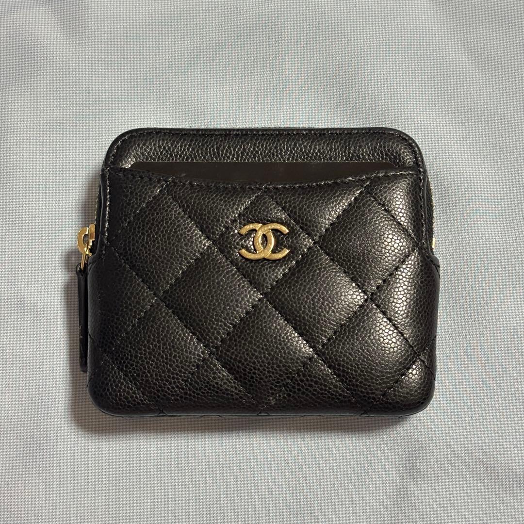 美品 CHANEL ジップパース マトラッセ タイムレスクラシック