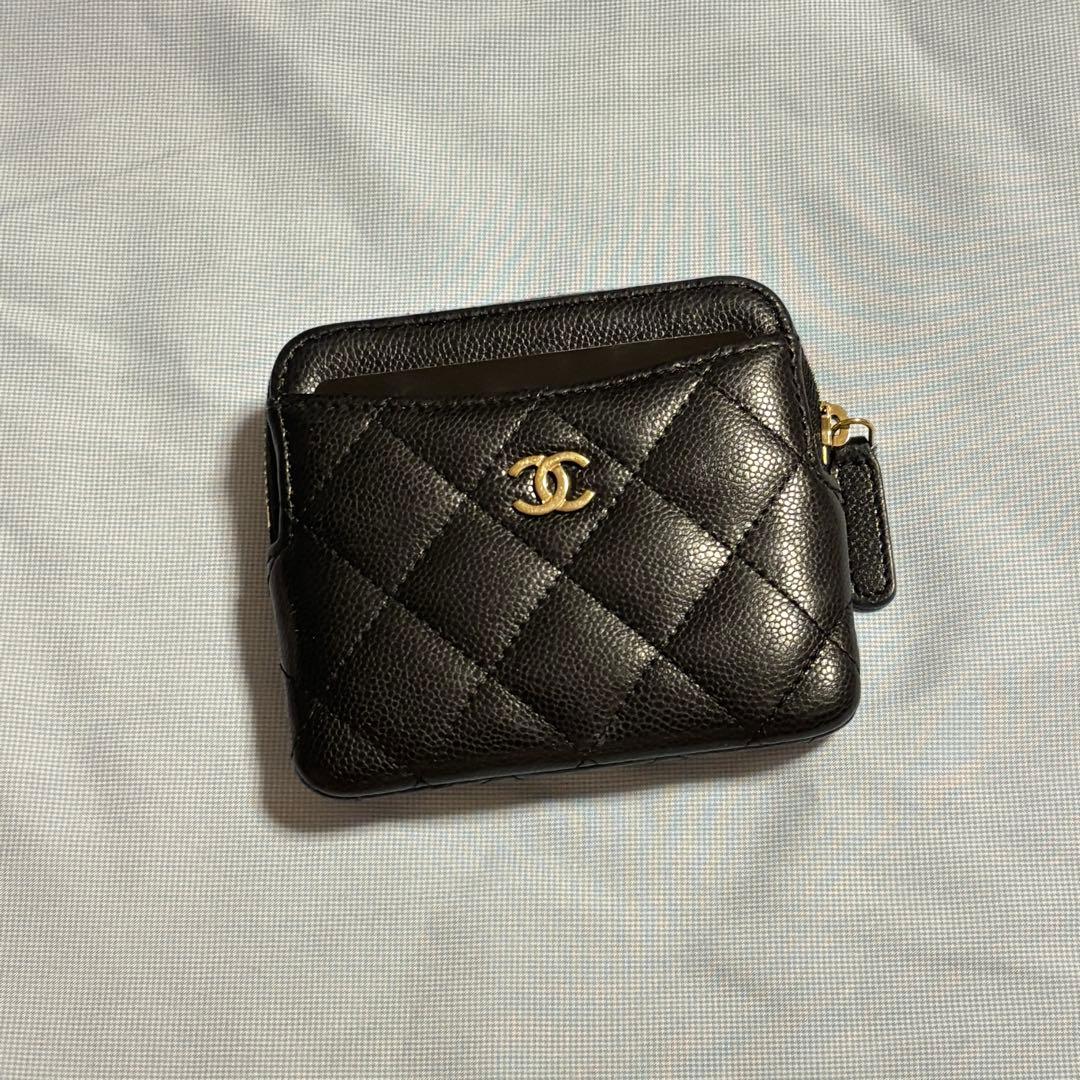 美品 CHANEL ジップパース マトラッセ タイムレスクラシック