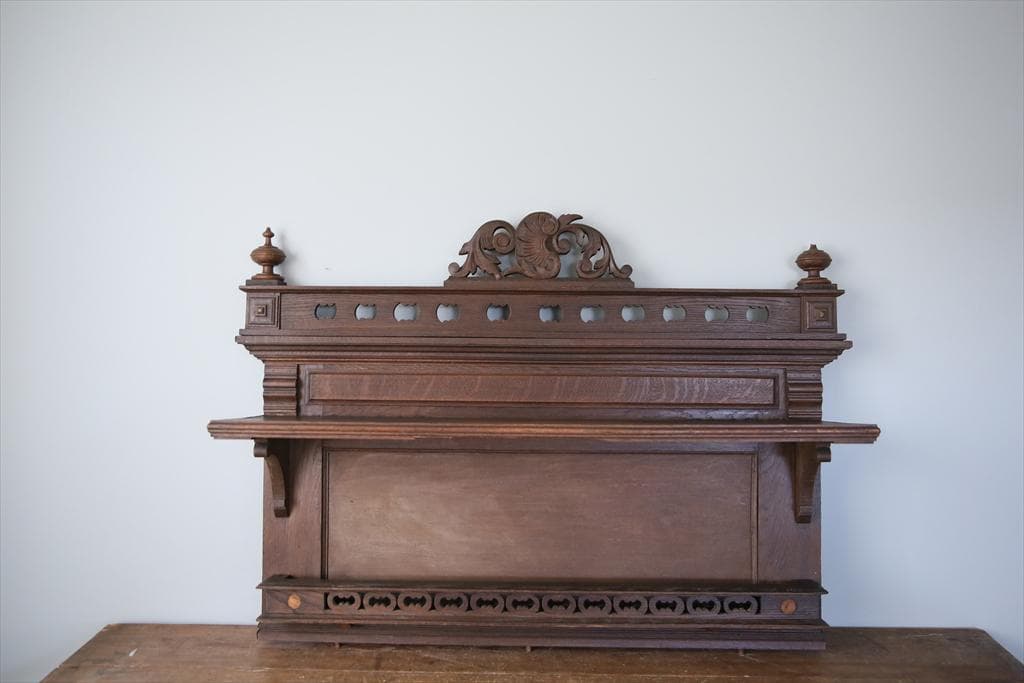 フランスアンティーク木製パーツ/壁飾り/オブジェ/ウォールデコ(90-102-2