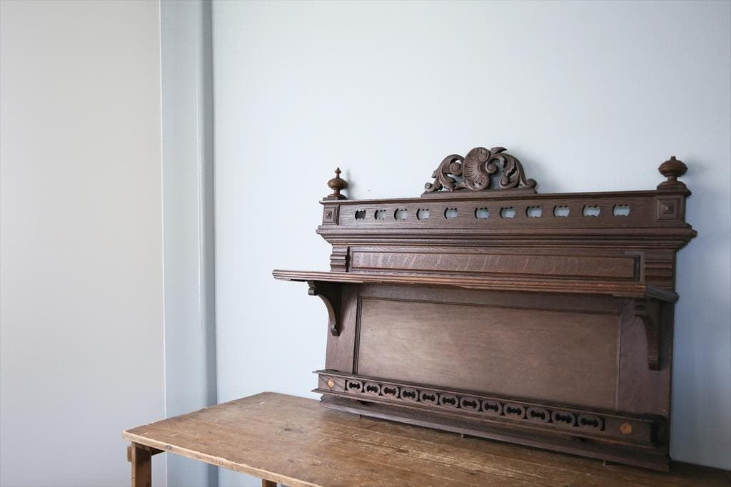 フランスアンティーク木製パーツ/壁飾り/オブジェ/ウォールデコ(90-102-2