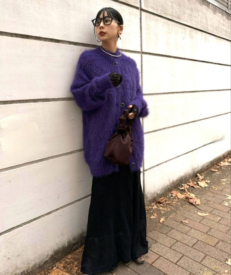 FEATHER OVER CARDIGAN WITH VEST　ameri