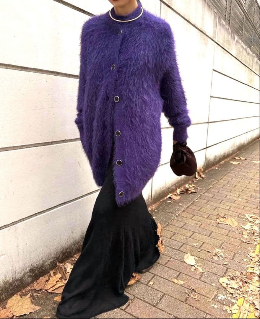 FEATHER OVER CARDIGAN WITH VEST　ameri