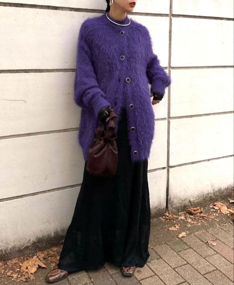 FEATHER OVER CARDIGAN WITH VEST　ameri