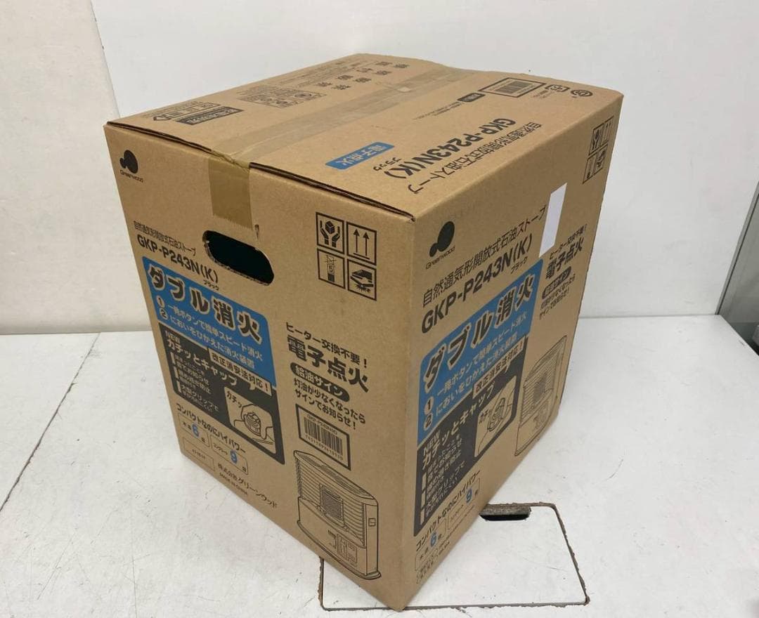 【新品未開封】グリーンウッド 石油ストーブ GKP-P243N(K)