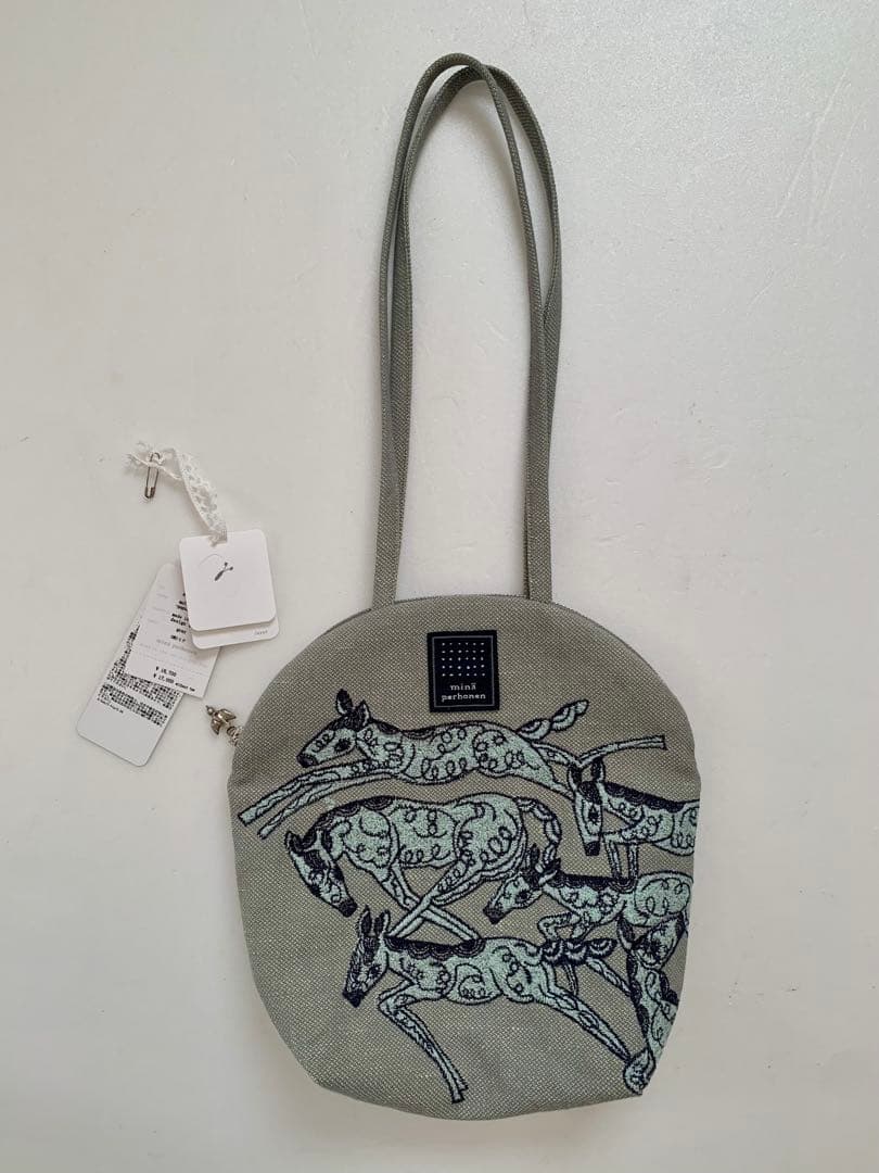 ミナペルホネン muffin bag papurikko 新品タグ付き