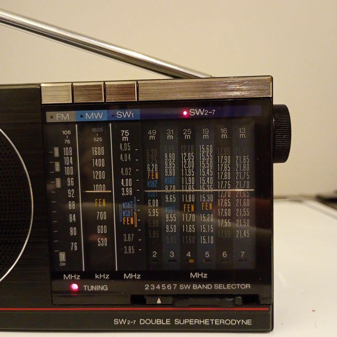 専用出品　松下電器　ラジオ　RF-B20　動作品　と自作バーアンテナ