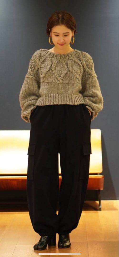 ストレッチカーゴパンツ　ネイビー