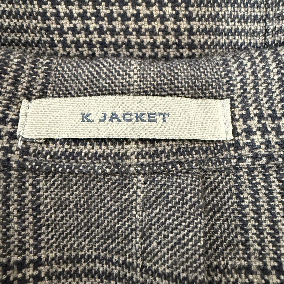 BOGLIOLI ウール チェック テーラードジャケット　50